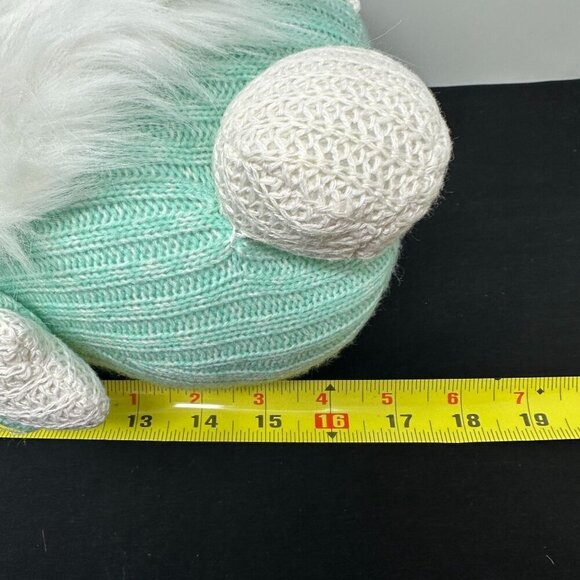 Cottontail Lane Easter Bunny Gnome Chubby Carrot Plush Decor 12in Spring Rabbit - Picture 8 of 9